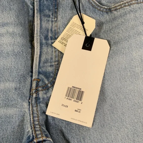 BEAUTIFUL ✨ Levis 501 Skinny Jeans Womens 30x28 High Rise Button Fly Denim - Picture 4 of 13